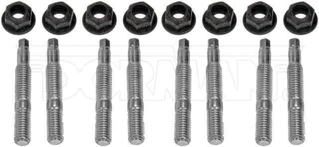 03430 – DORMAN Exhaust Manifold Stud, OE Replacement M8 - 1.25 Thread Boxed With 8 Studs/ 8 Nuts